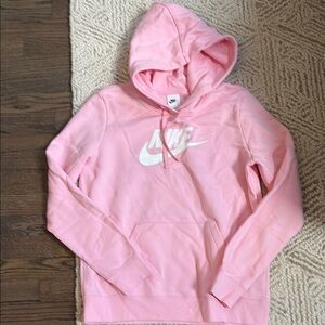 Nike Women's Pink Hoodie size small